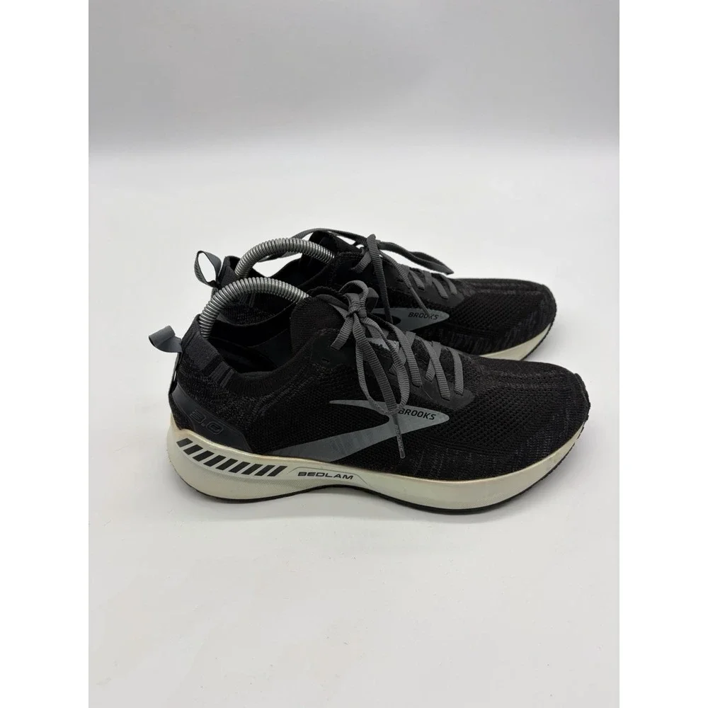 Brooks Womens Bedlam 3 Size 9.5 B Black White Running Shoes Sneakers 1203301B012